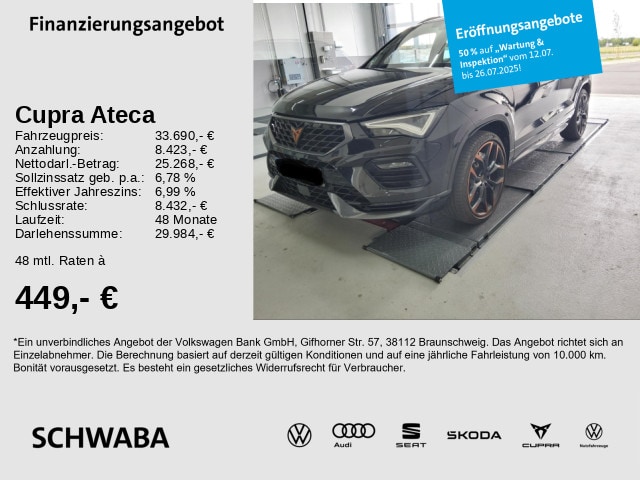 Cupra Ateca 2.0 TSI 4Drive DSG