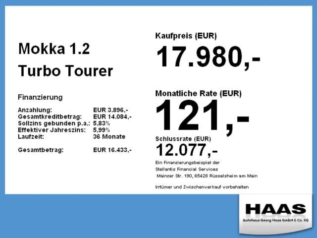 Opel Mokka 1.2 Turbo Turbo