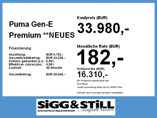 Ford Puma Gen-E Premium