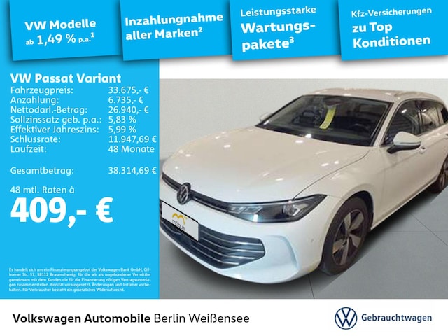 Volkswagen Passat 2.0 TDI Business DSG Variant