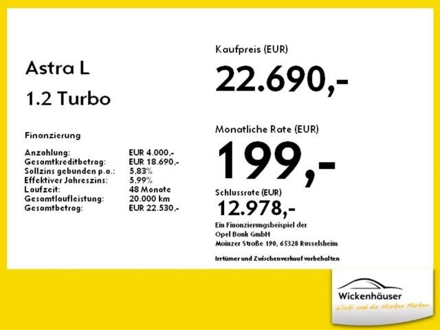 Opel Astra 1.2 Turbo Turbo Ultimate