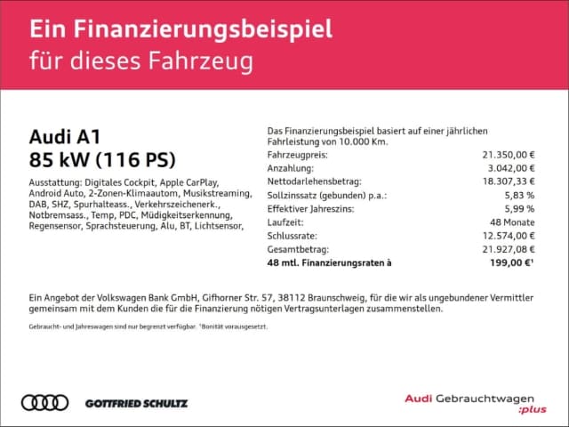 Audi A1 30 TFSI Sportback