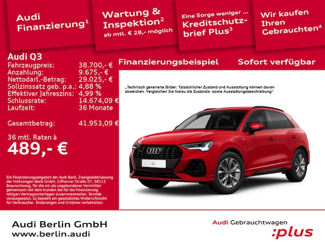 Audi Q3 40 TFSI Quattro S-Line S-Tronic