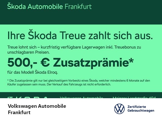 Skoda Elroq Elroq First Edition 82 kWh Batterie Elektromotor 210 kW 1-Gang-Automatik zzgl. 500€ Zusatzprämie*