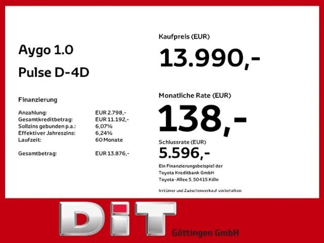 Toyota Aygo 1.0 VVT-i Pulse