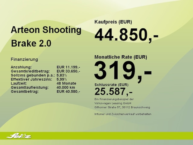 Volkswagen Arteon Shooting Brake 2.0 TSI