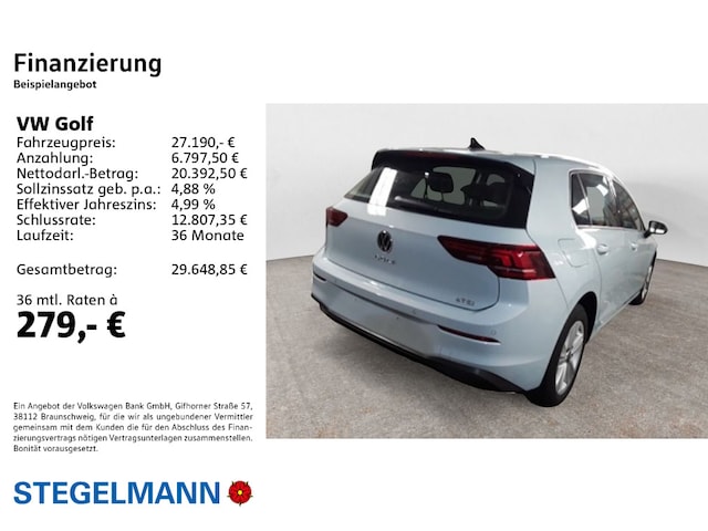 Volkswagen Golf 1.5 eTSI DSG Golf VIII Life
