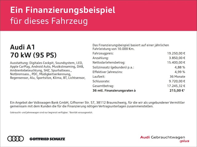 Audi A1 25 TFSI Allstreet