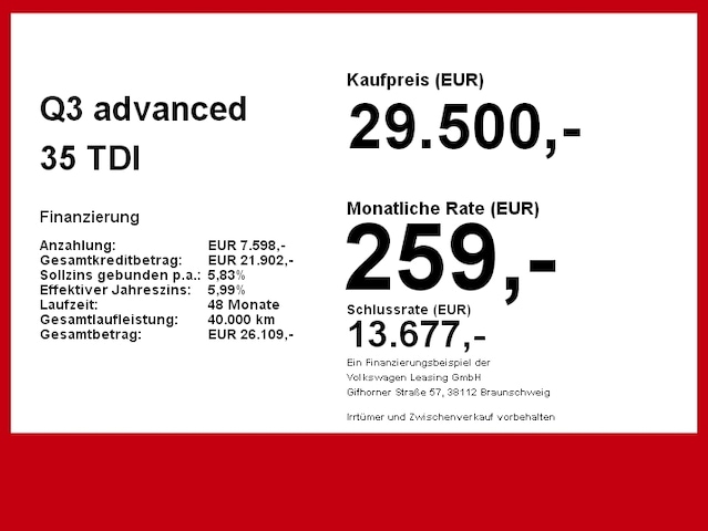 Audi Q3 35 TDI S-Tronic