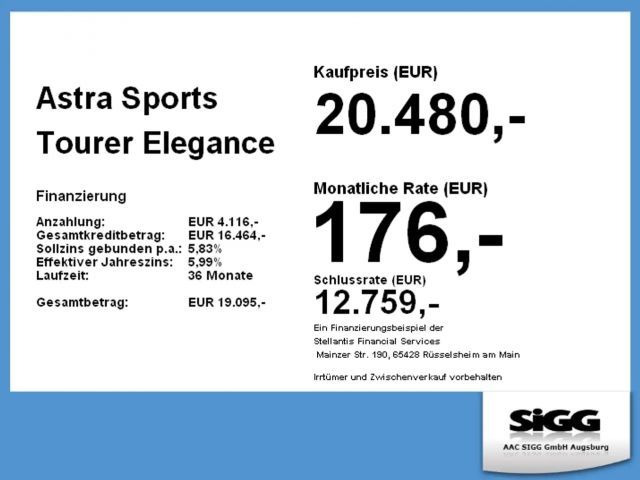 Opel Astra Elegance Sports Tourer