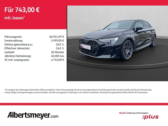 Audi RS3 Quattro S-Tronic Sportback