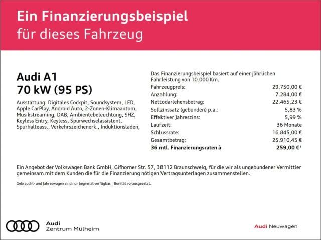 Audi A1 25 TFSI Sportback