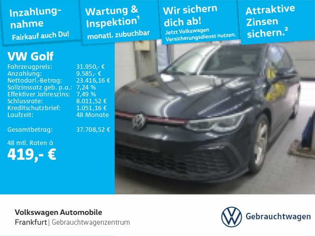 Volkswagen Golf 2.0 TSI DSG GTI Golf VIII