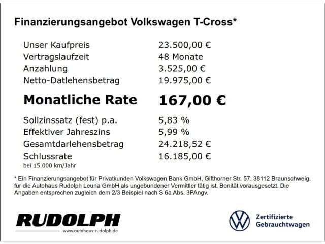Volkswagen T-Cross 1.0 TSI