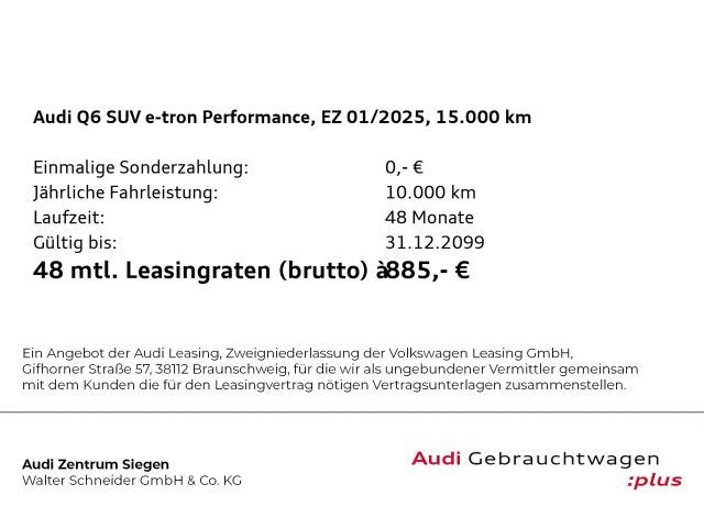 Audi Q6 e-tron Performance