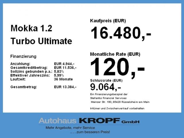 Opel Mokka 1.2 Turbo Turbo Ultimate