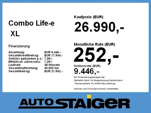 Opel Combo Combo-e Life Ultimate