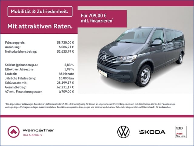 Volkswagen Caravelle 2.0 TDI DSG Lang T6