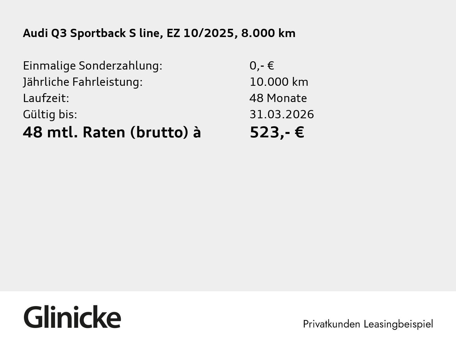 Audi Q3 35 TFSI S-Line Sportback