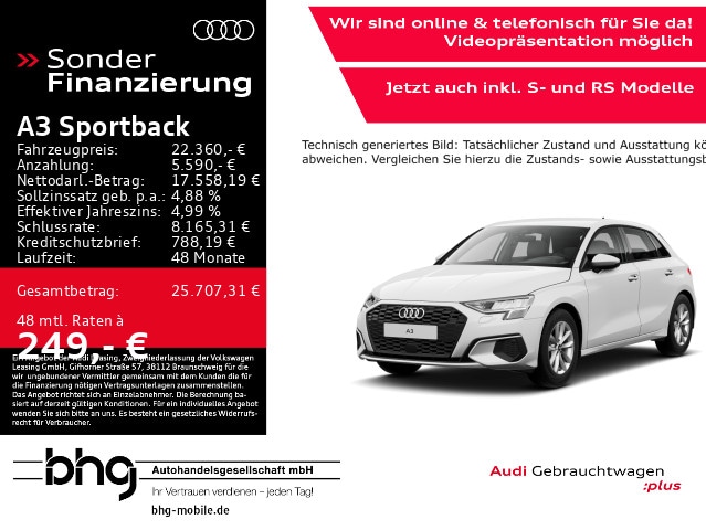 Audi A3 30 TFSI Sportback