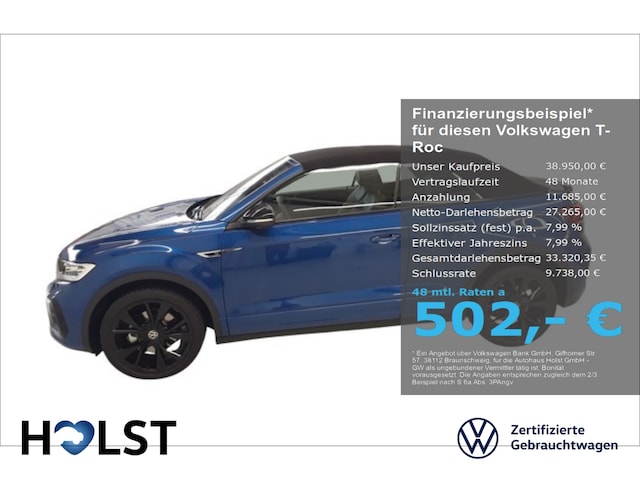 Volkswagen T-Roc Cabriolet DSG IQ.Drive R-Line
