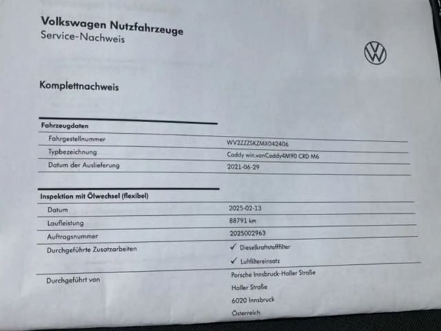 Volkswagen Caddy 4Motion