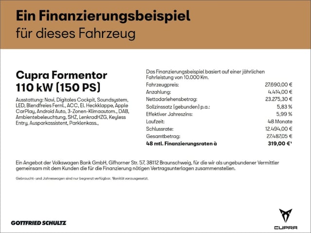 Cupra Formentor 1.5 TSI