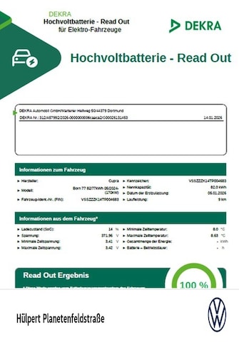 Cupra Born Born EDITION DYNAMIC 360CAM ACC LM19 NAVI SITZHZ