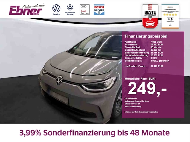 Volkswagen ID.3 NEU AHK+WPUMPE+MATRIX+NAVI+APP+KAMERA+CCS+19 ALU!
