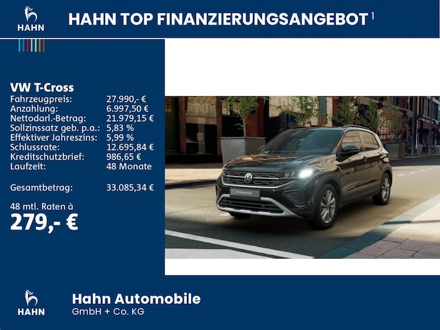 Volkswagen T-Cross T-Cross ENERGY GANZJAHRESR. SITZH. NAVI CLIMATR.
