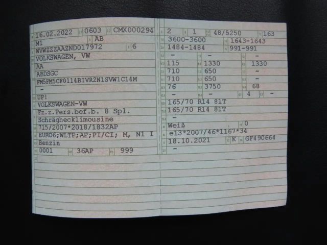 Volkswagen up! 1.0 Basis 1.Hd*StartStop*SHZ*Klima*Bluetooth