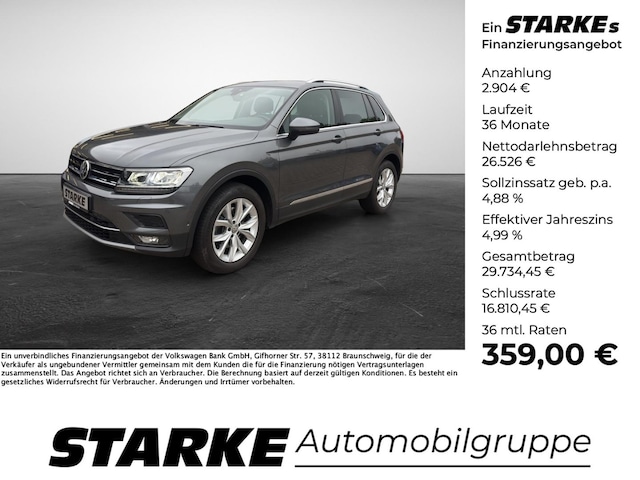 Volkswagen Tiguan 2.0 TSI 4Motion DSG Highline