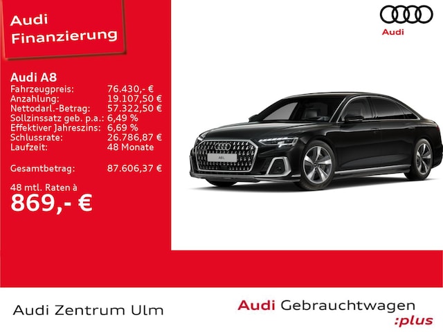 Audi A8 60 TFSI Hybride Lang Quattro