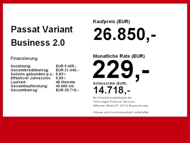 Volkswagen Passat 2.0 TDI Variant