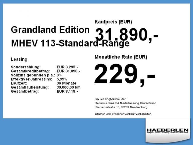 Opel Grandland X Edition