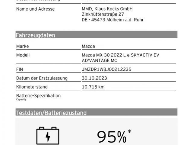 Mazda MX-30 Advantage