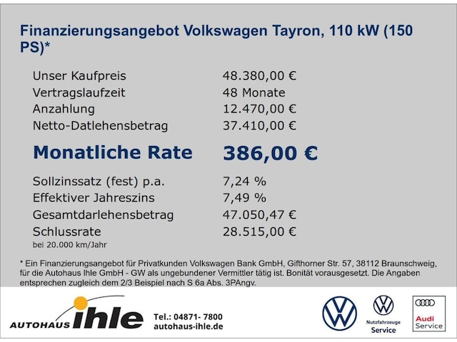 Volkswagen Tayron DSG R-Line Style