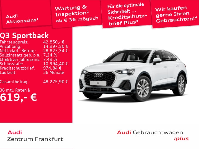 Audi Q3 40 TFSI Quattro S-Tronic Sportback