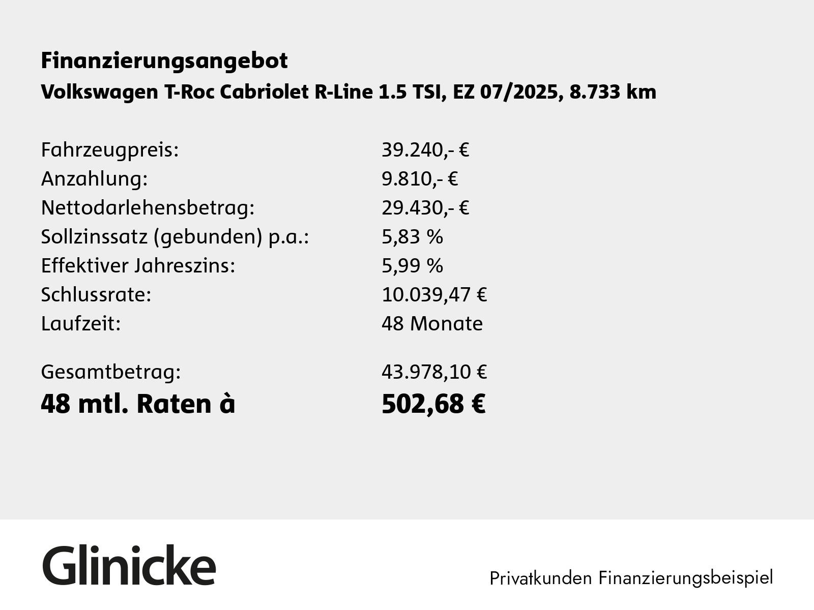 Volkswagen T-Roc 1.5 TSI Cabriolet DSG R-Line