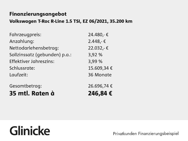 Volkswagen T-Roc 1.5 TSI DSG R-Line Sport