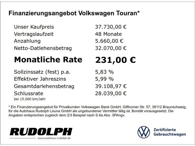 Volkswagen Touran 1.5 TSI Comfortline DSG
