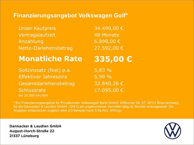 Volkswagen Golf Golf VIII