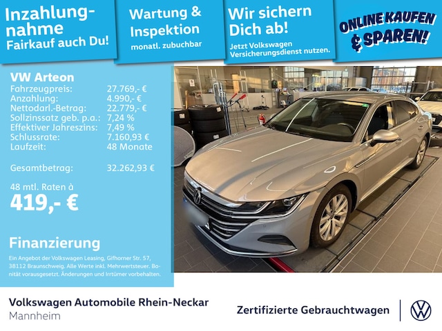 Volkswagen Arteon 2.0 TSI DSG Elegance Elegance