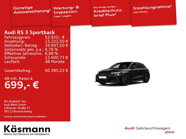 Audi RS3 Quattro S-Tronic Sportback
