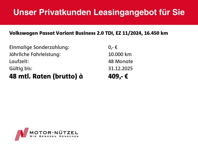 Volkswagen Passat 2.0 TDI Business DSG Variant