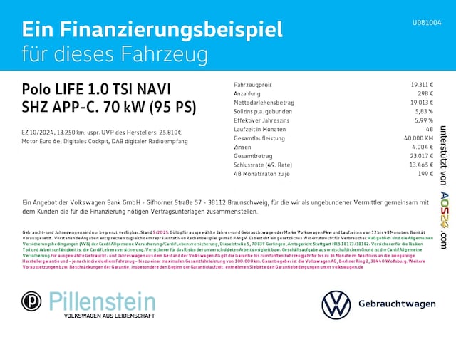 Volkswagen Polo 1.0 TSI Life
