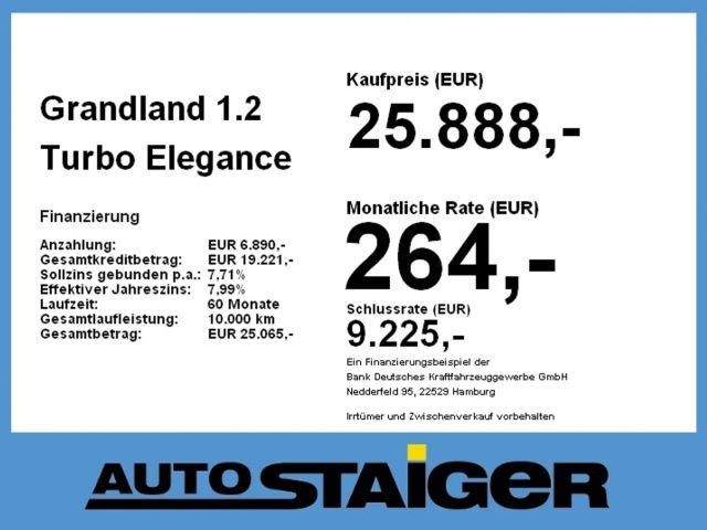Opel Grandland X 1.2 Turbo Elegance Turbo