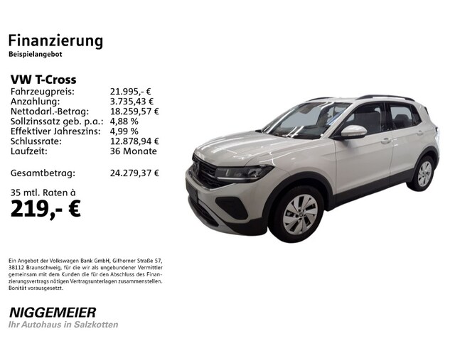 Volkswagen T-Cross 1.0 TSI Life