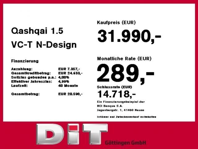 Nissan Qashqai 1.5 VC-T N-Design e-Power ACC+Alcantara