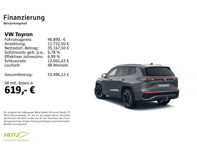 Volkswagen Tayron 2.0 TDI DSG R-Line